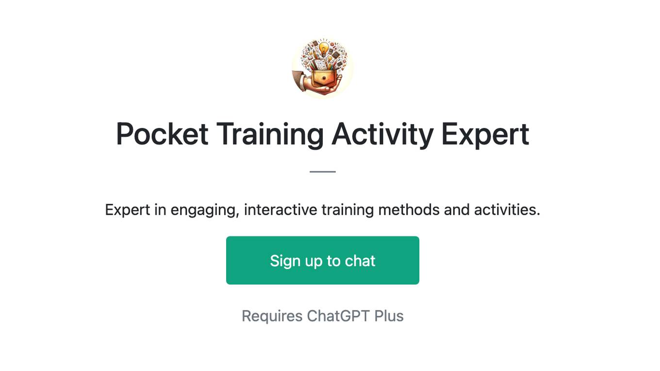 Pocket Training Activity Expert Screenshot