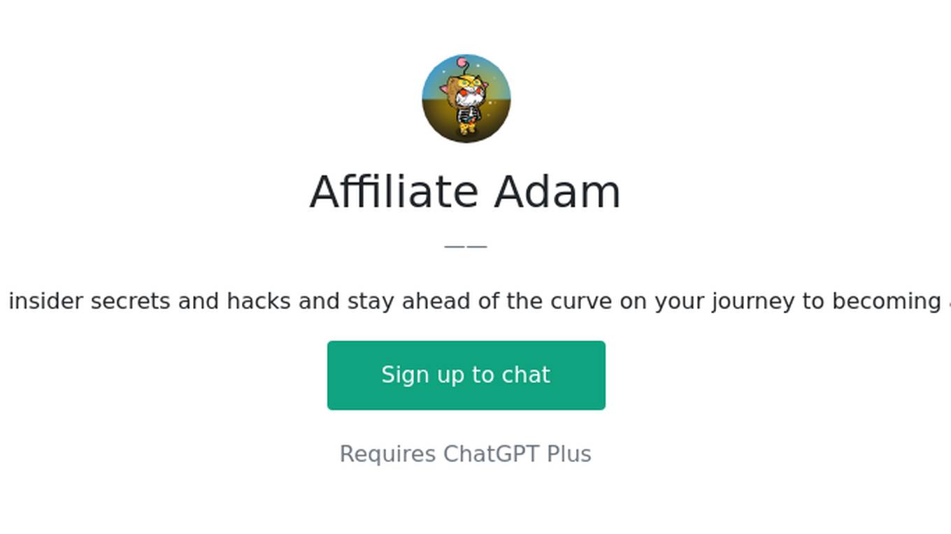 Affiliate Adam Screenshot