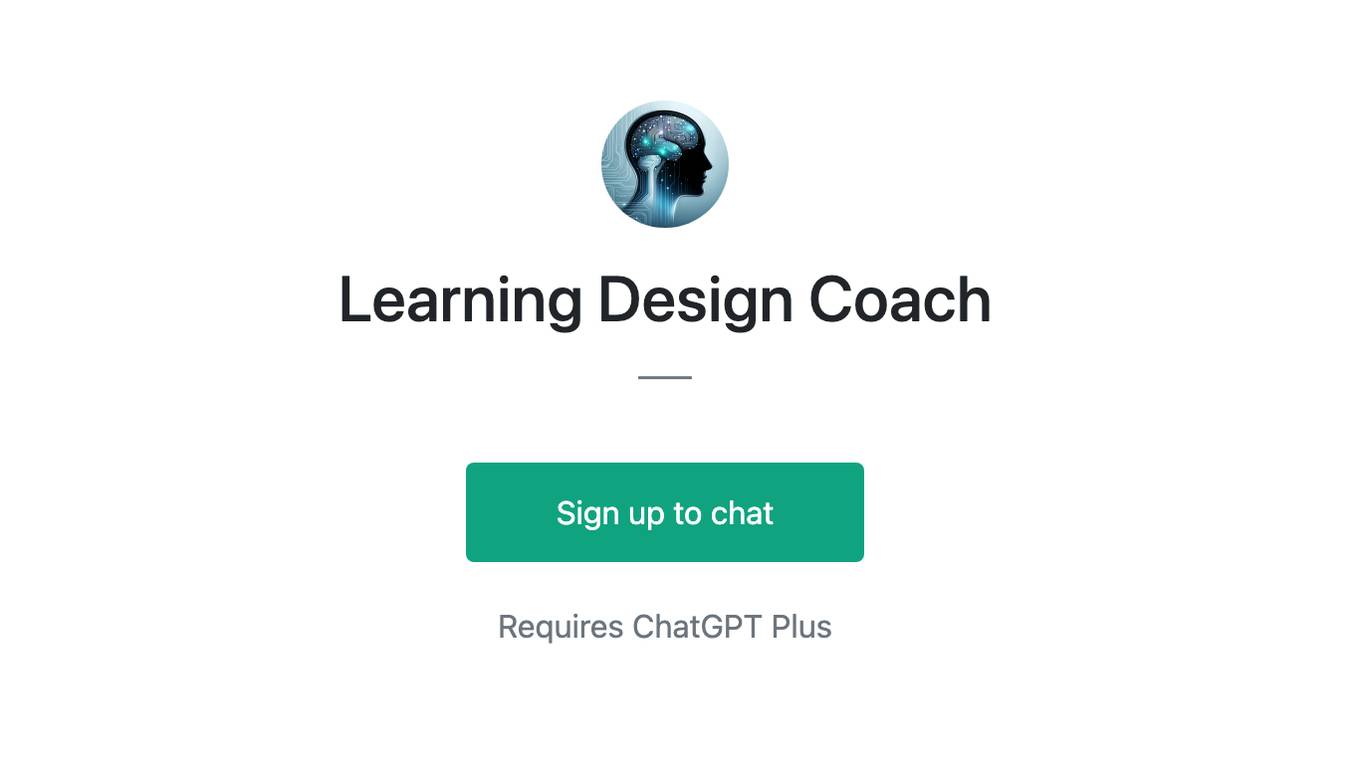 Learning Design Coach Screenshot