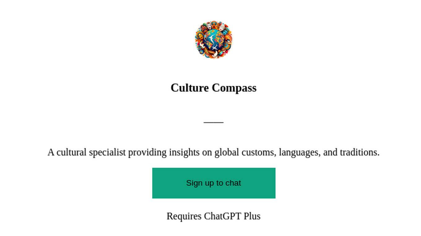 Culture Compass Screenshot