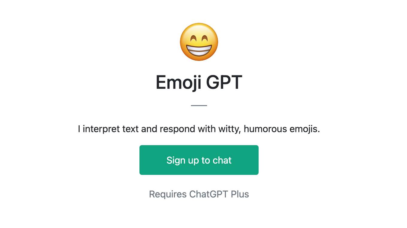 Emoji GPT Screenshot