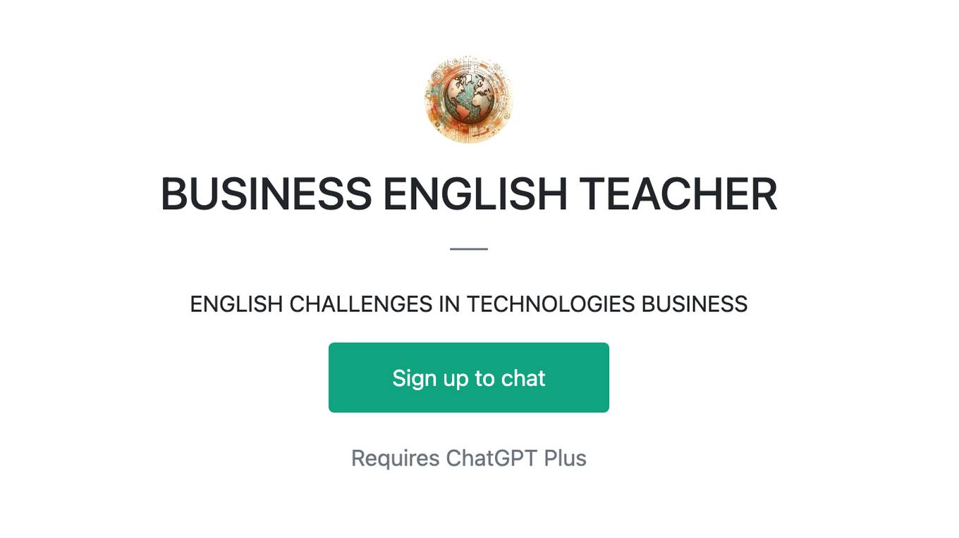 BUSINESS ENGLISH TEACHER Screenshot