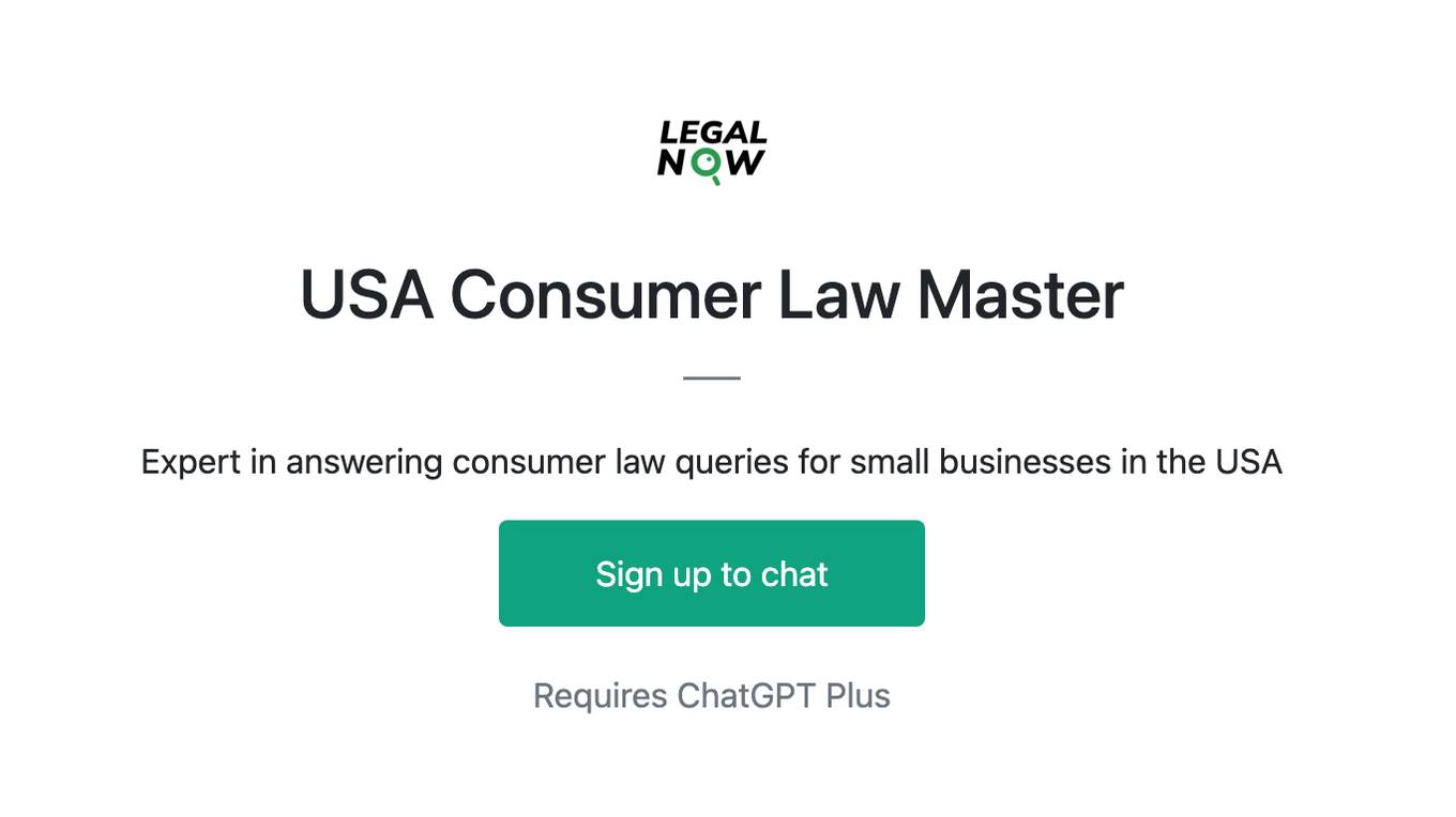 USA Consumer Law Master Screenshot