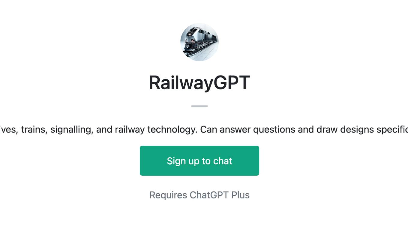 RailwayGPT Screenshot