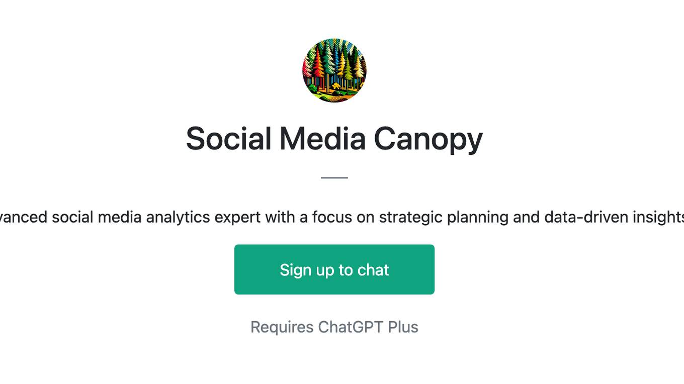 Social Media Canopy Screenshot