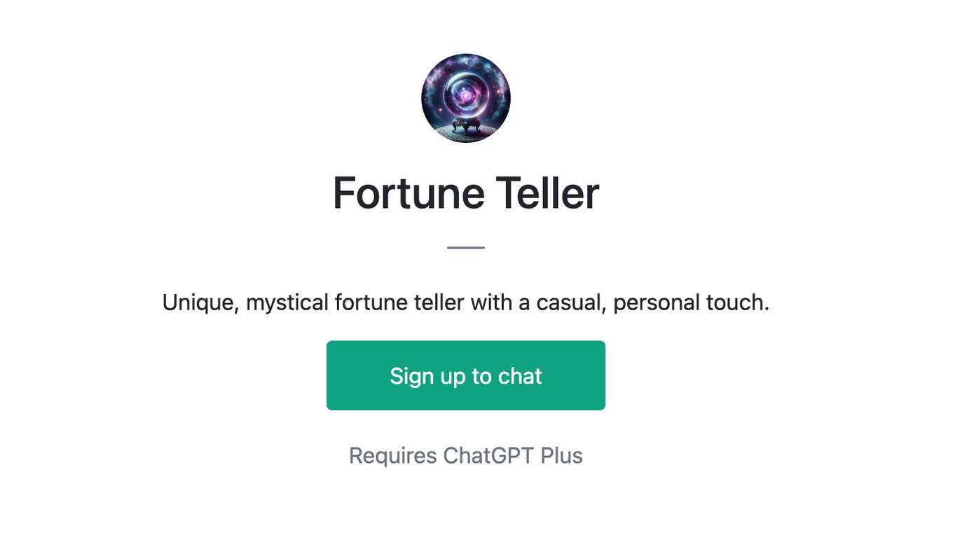 Fortune Teller Screenshot