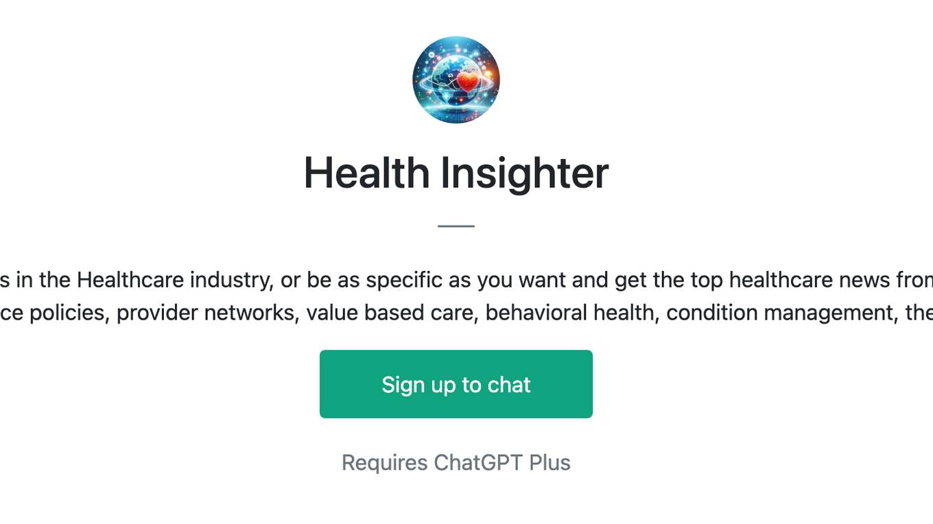 Health Insighter Screenshot