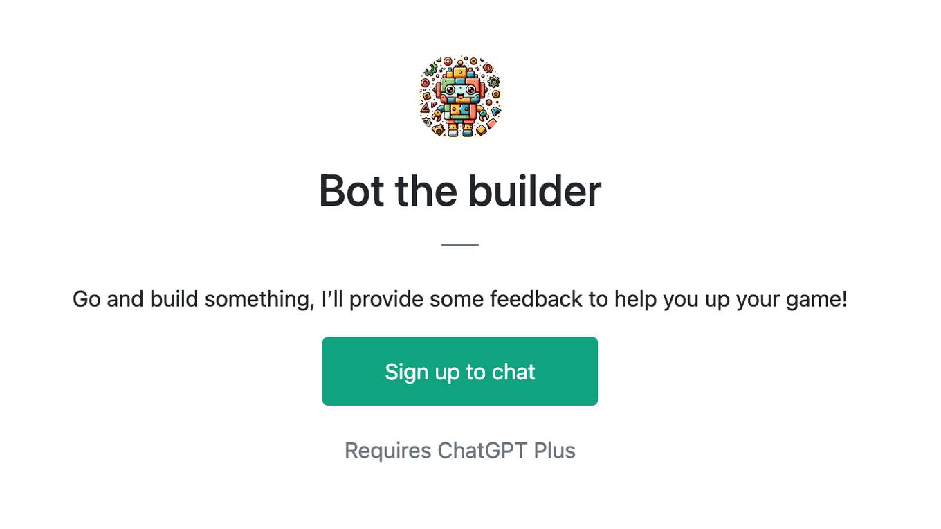 Bot the builder Screenshot