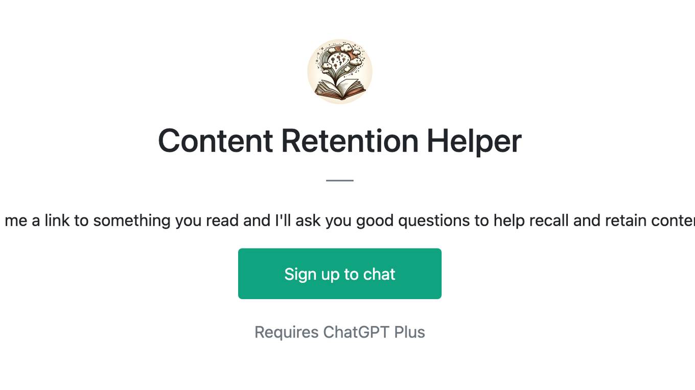 Content Retention Helper Screenshot