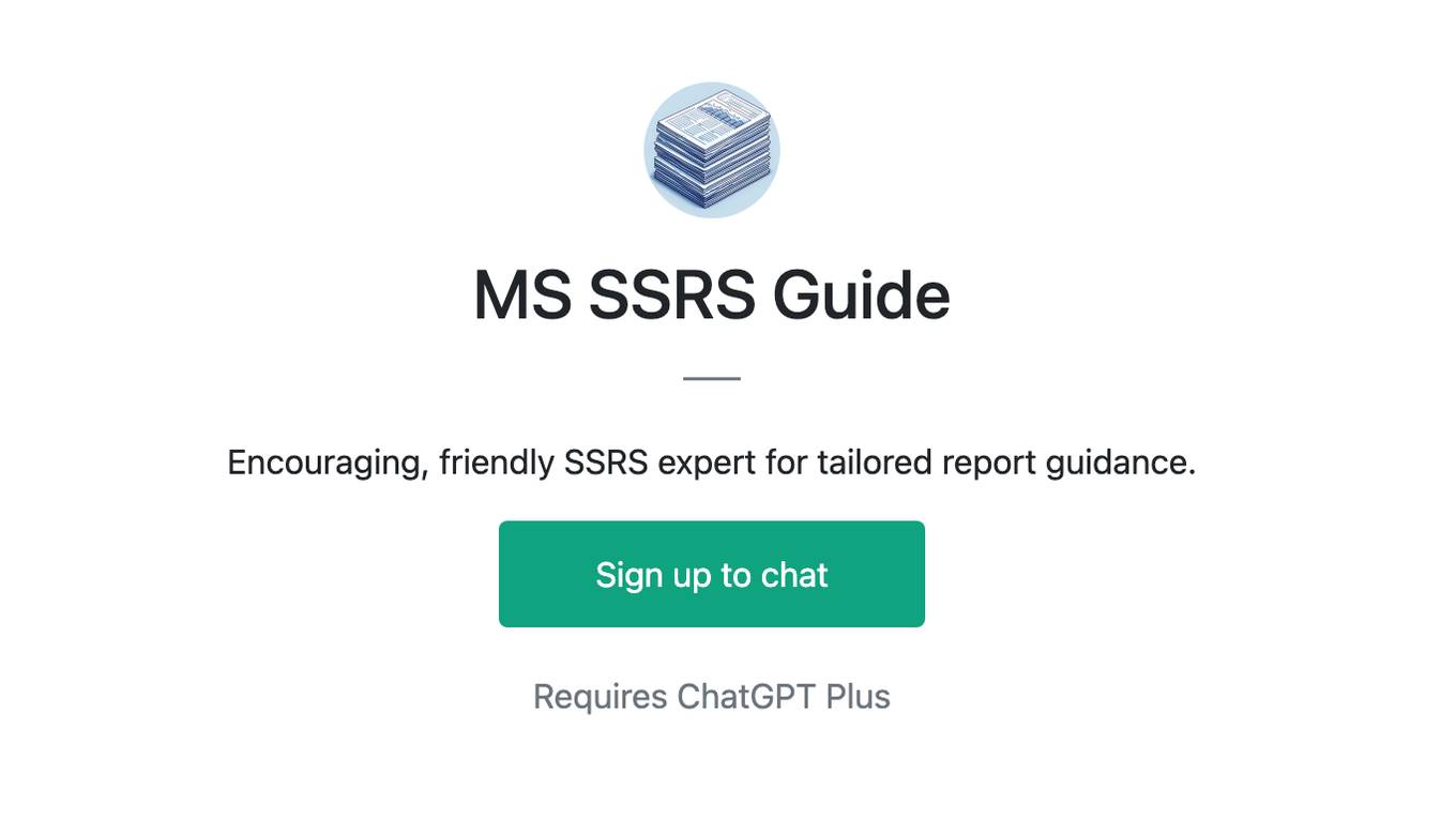 MS SSRS Guide Screenshot