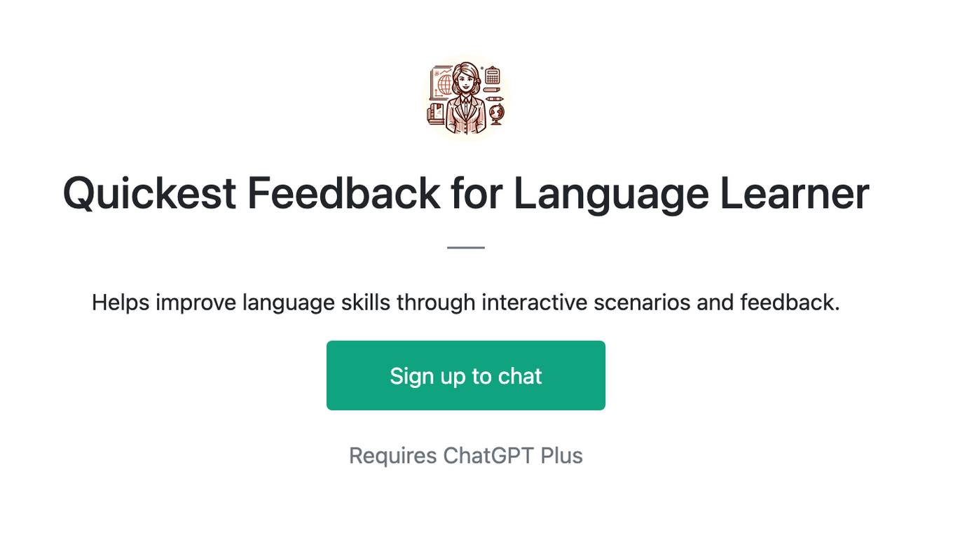 Quickest Feedback for Language Learner Screenshot