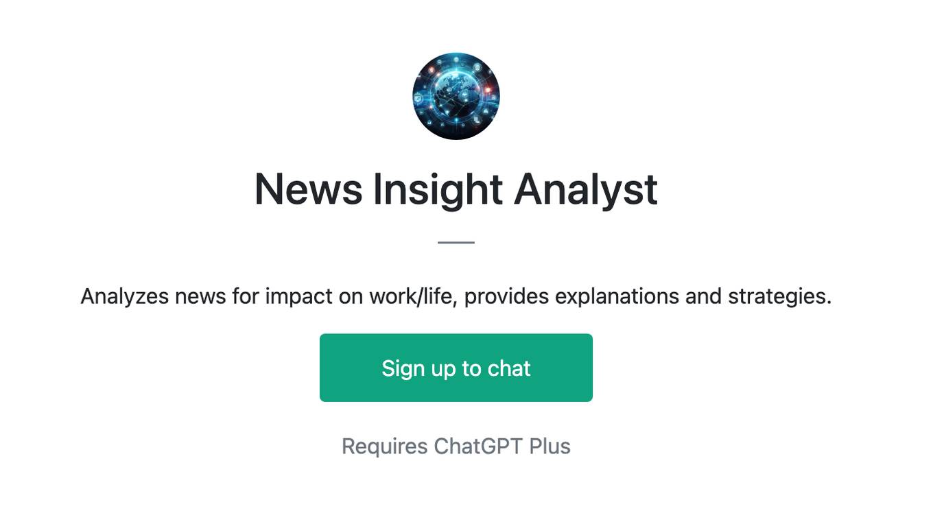 News Insight Analyst Screenshot