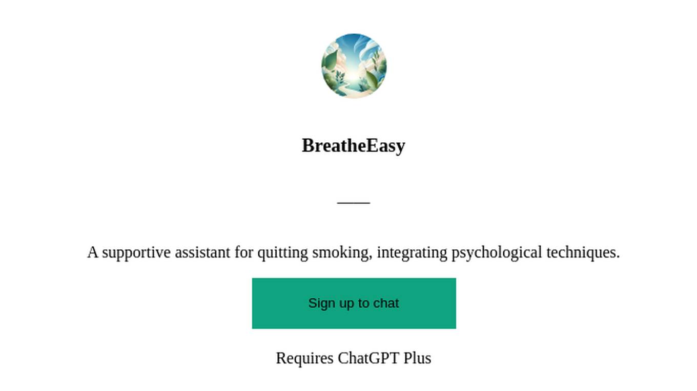 BreatheEasy Screenshot