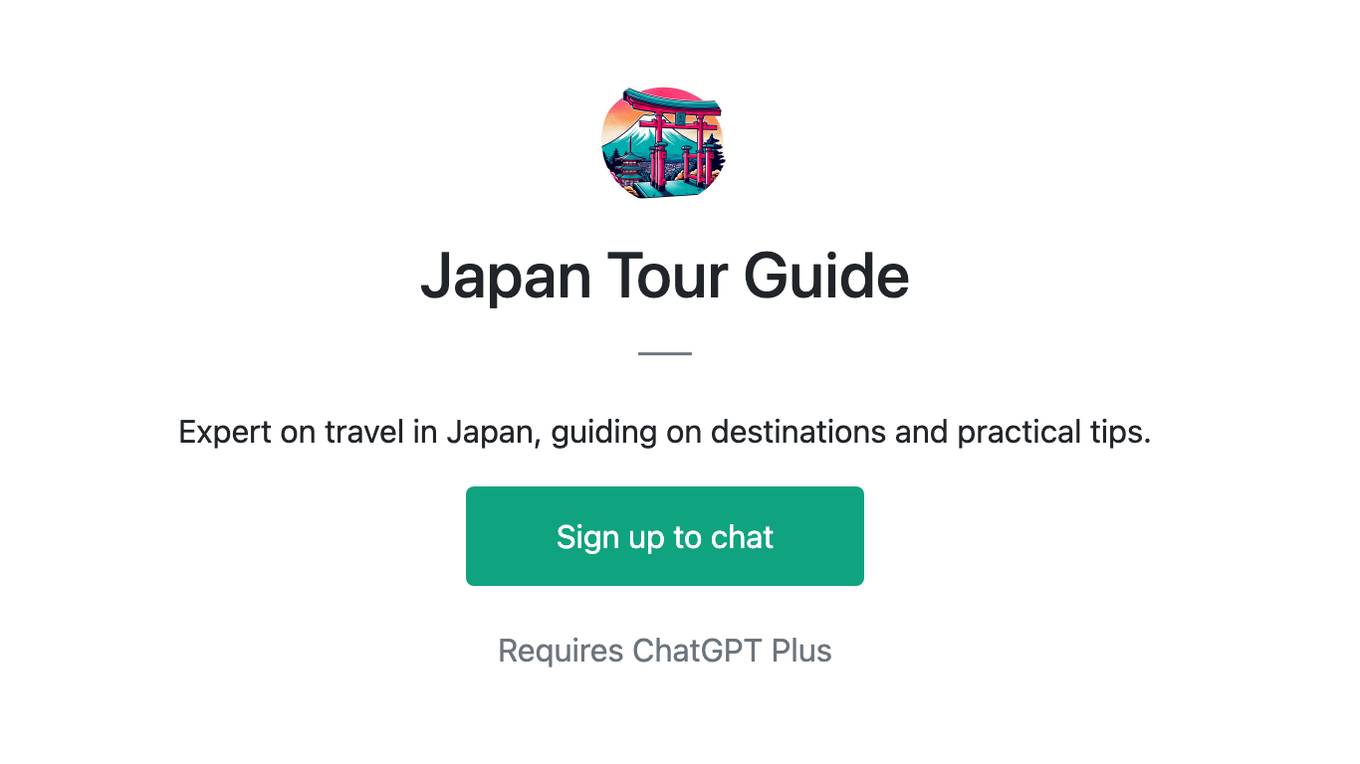 Japan Tour Guide Screenshot