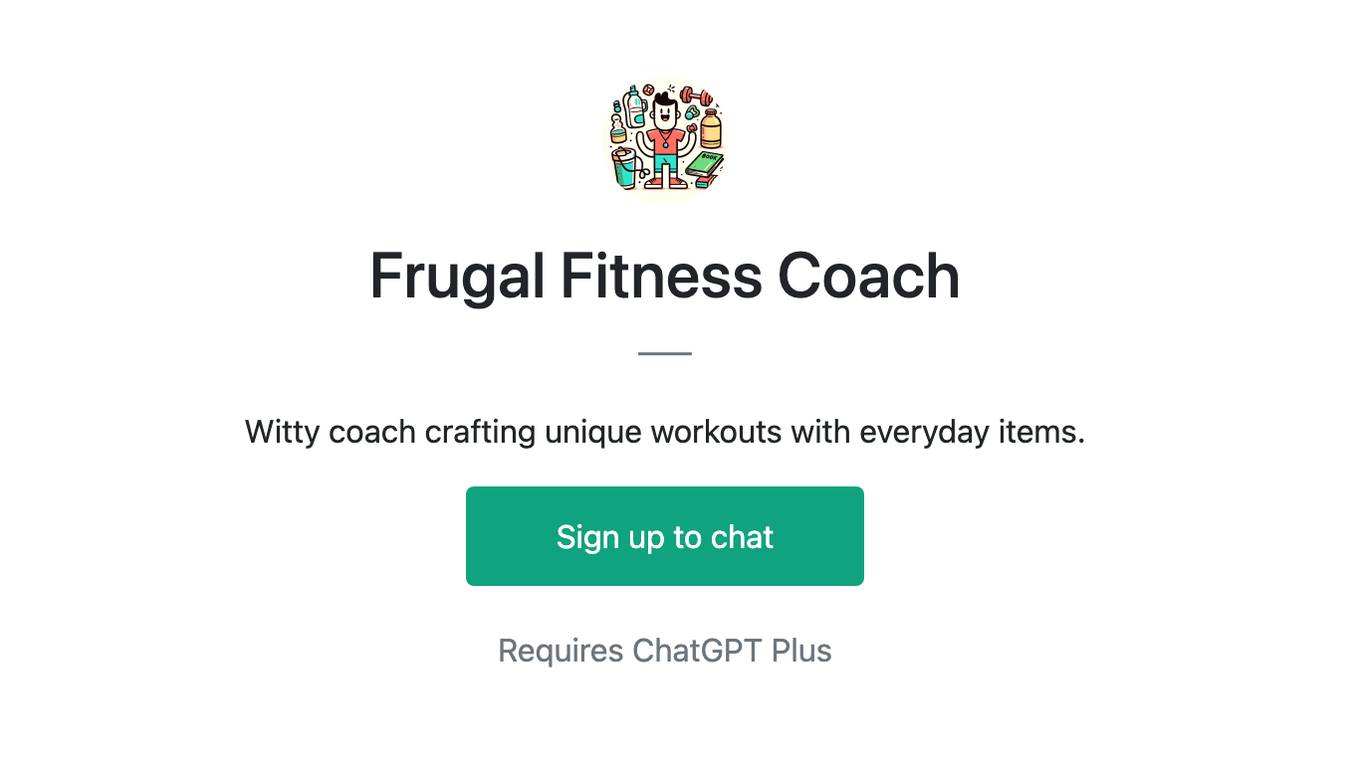 Frugal Fitness Coach Screenshot