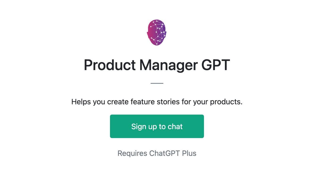 Product Manager GPT Screenshot