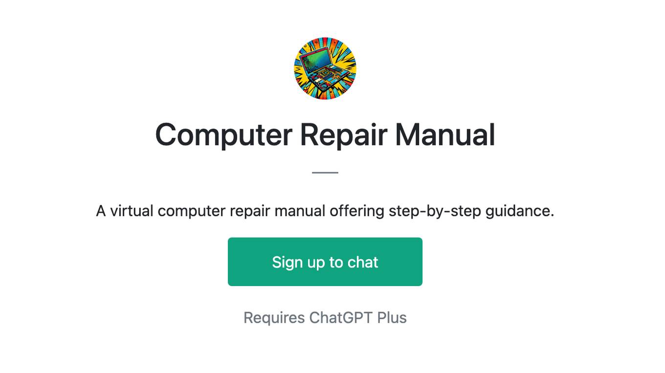 Computer Repair Manual Screenshot