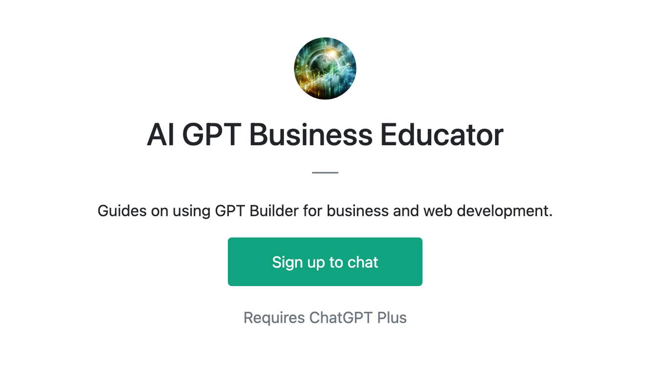 AI GPT Business Educator Screenshot