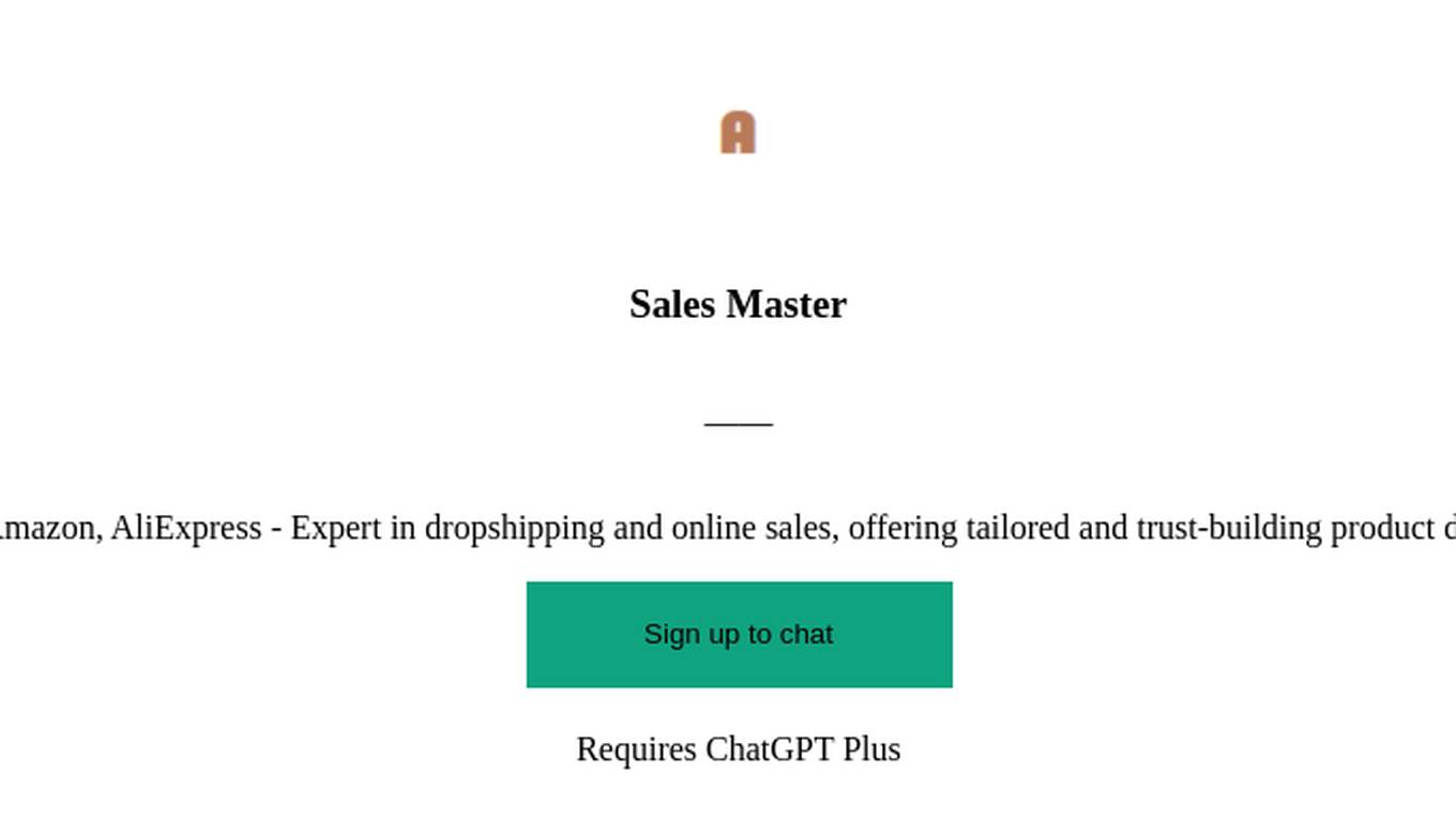 Sales Master Screenshot