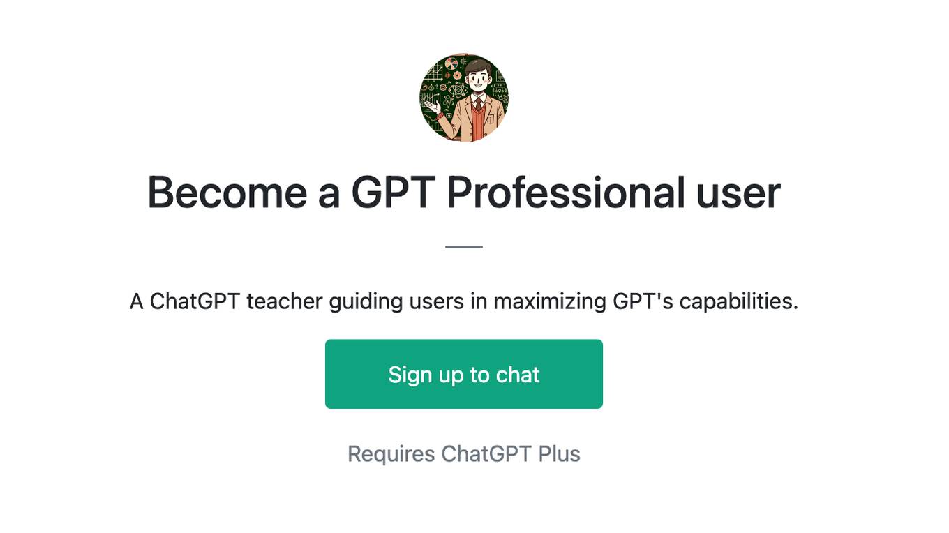 Become a GPT Professional user Screenshot