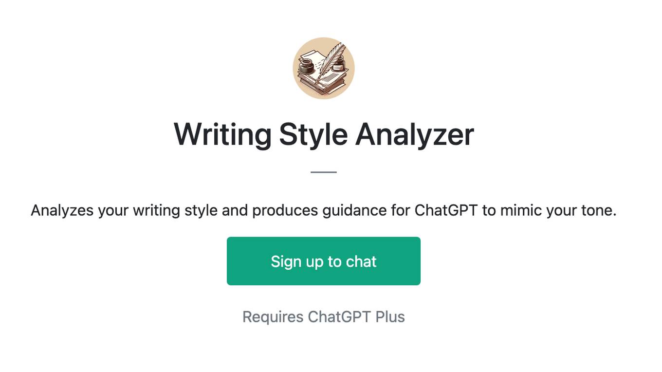 Writing Style Analyzer Screenshot