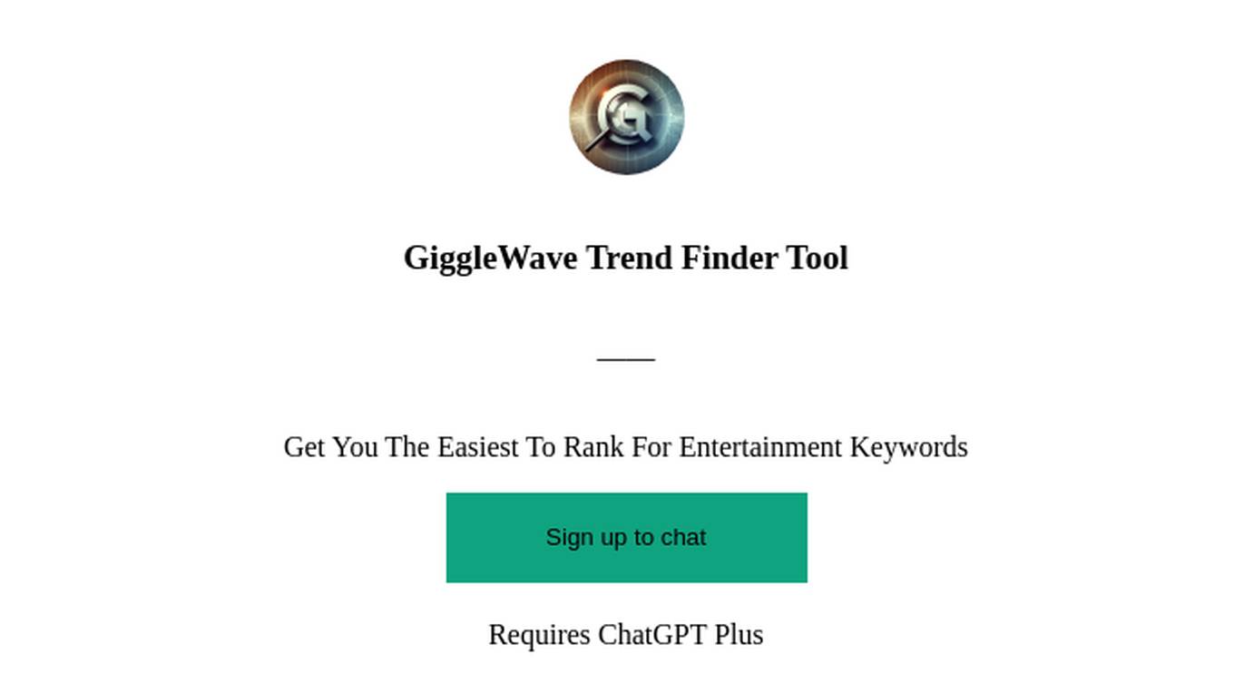 GiggleWave Trend Finder Tool Screenshot