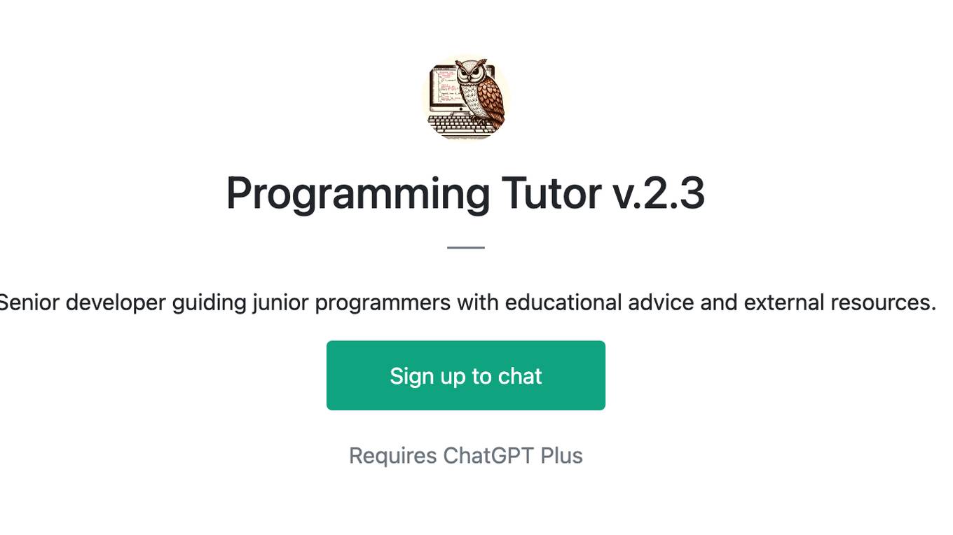 Programming Tutor v.2.3 Screenshot