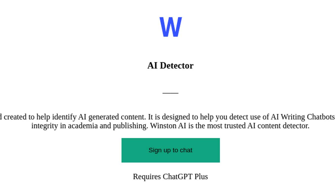 AI Detector Screenshot