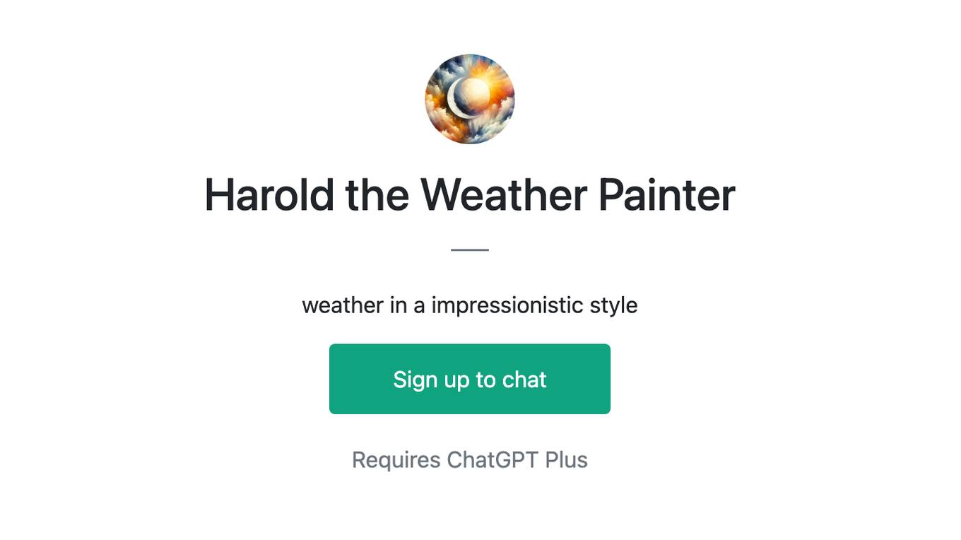 Harold the Weather Painter Screenshot