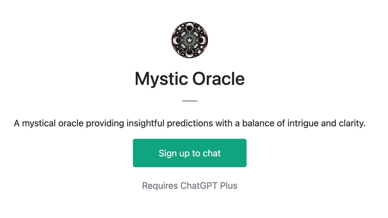 Mystic Oracle Screenshot