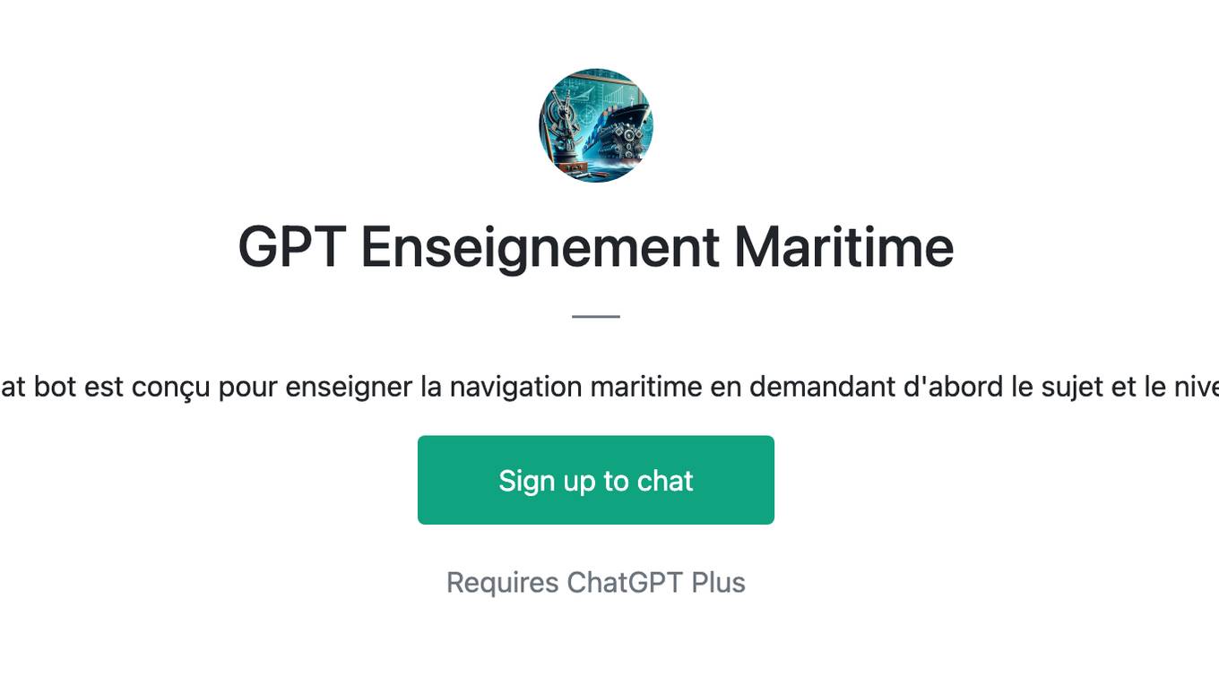 GPT Enseignement Maritime Screenshot