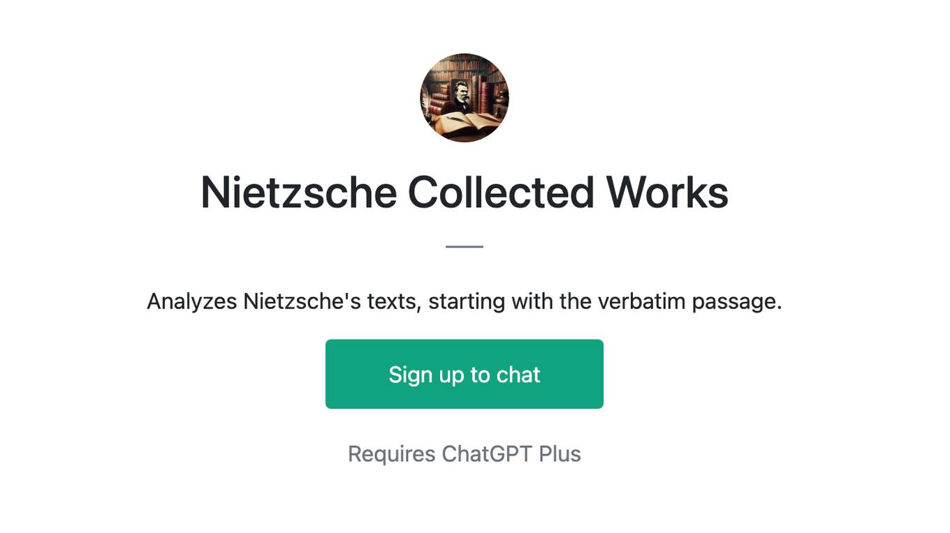 Nietzsche Collected Works Screenshot