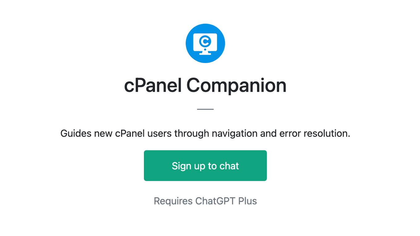 cPanel Companion Screenshot