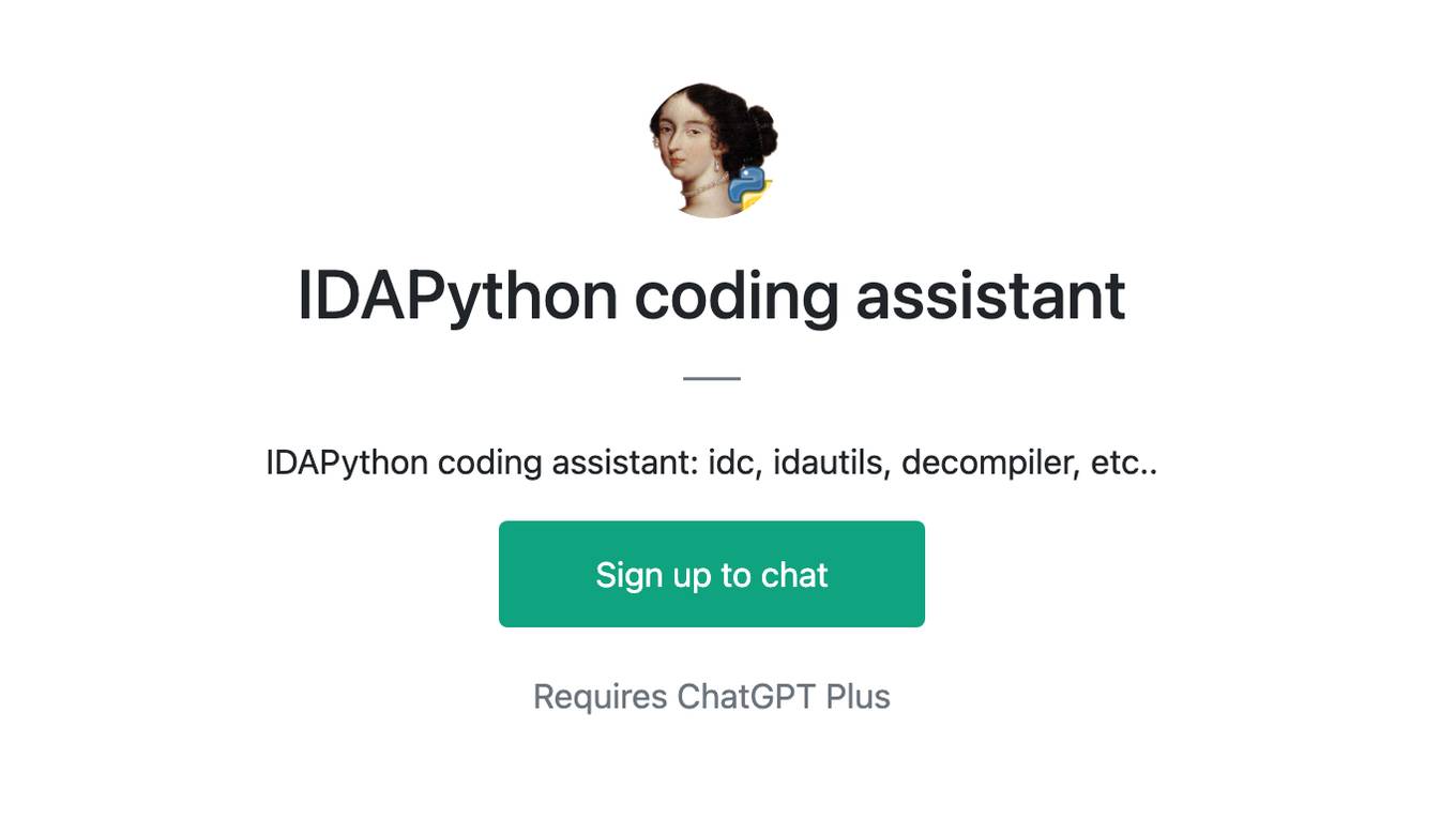 IDAPython coding assistant Screenshot