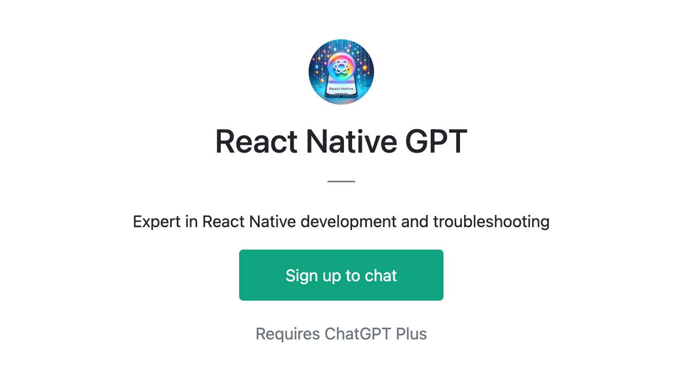 React Native GPT Screenshot