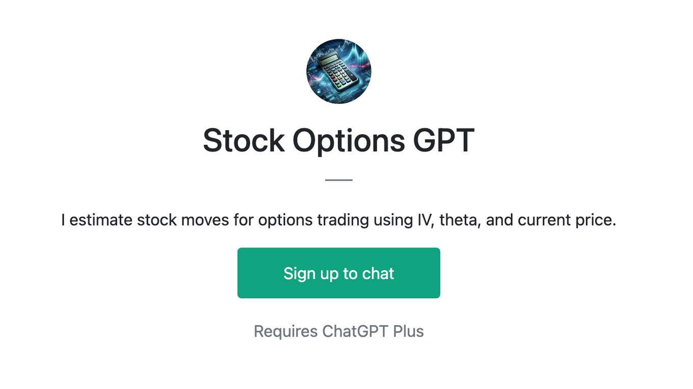 Stock Options GPT Screenshot