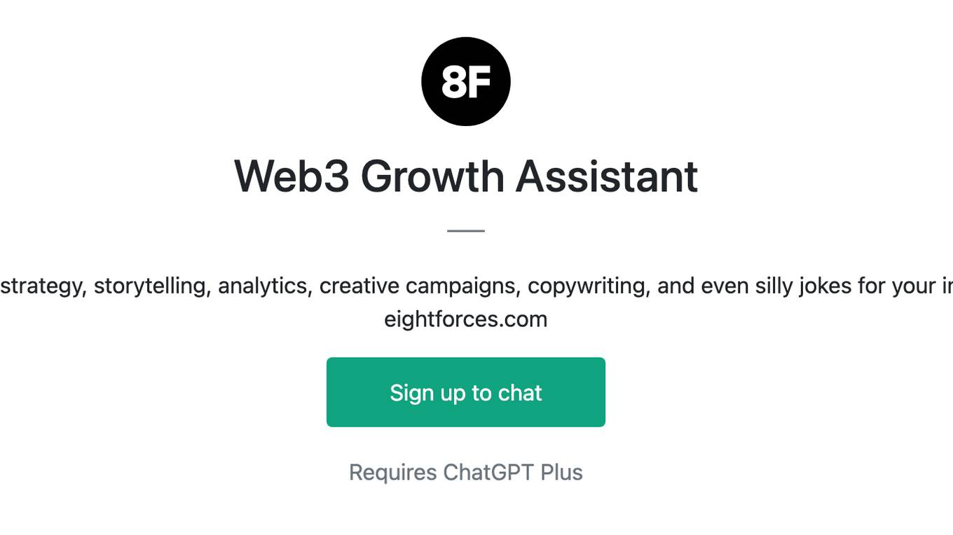 Web3 Growth Assistant Screenshot