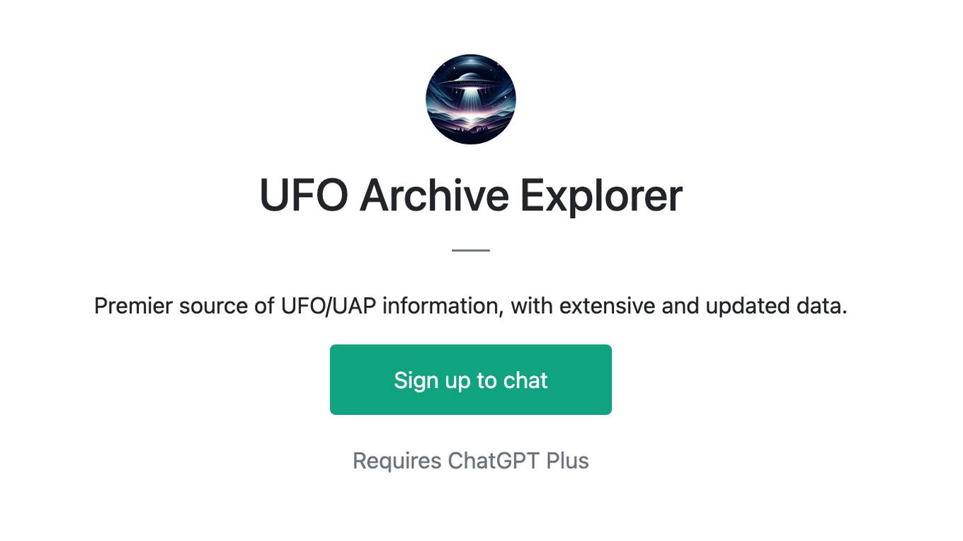 UFO Archive Explorer Screenshot