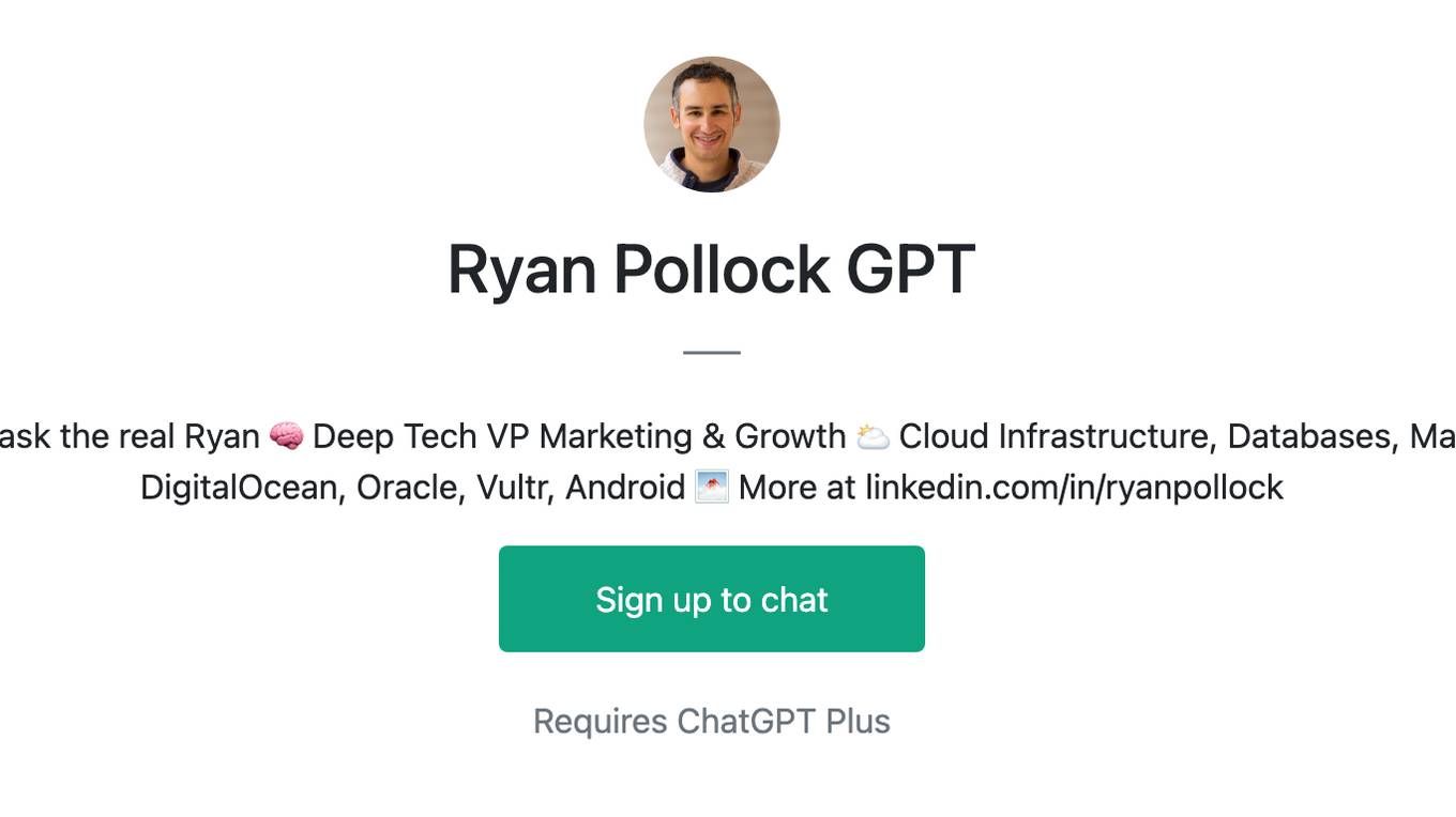 Ryan Pollock GPT Screenshot