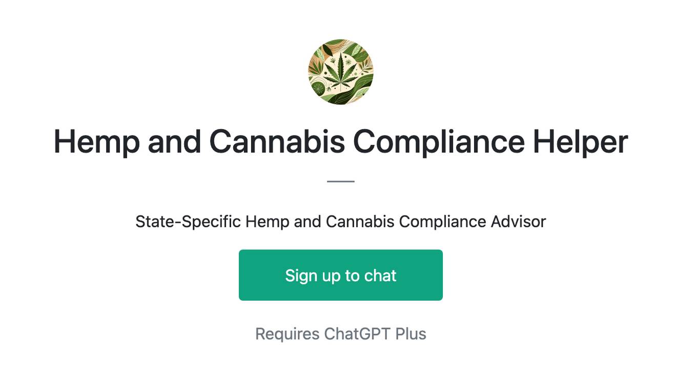 Hemp and Cannabis Compliance Helper Screenshot