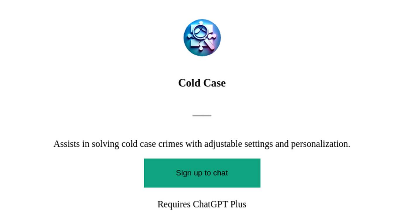 Cold Case Screenshot