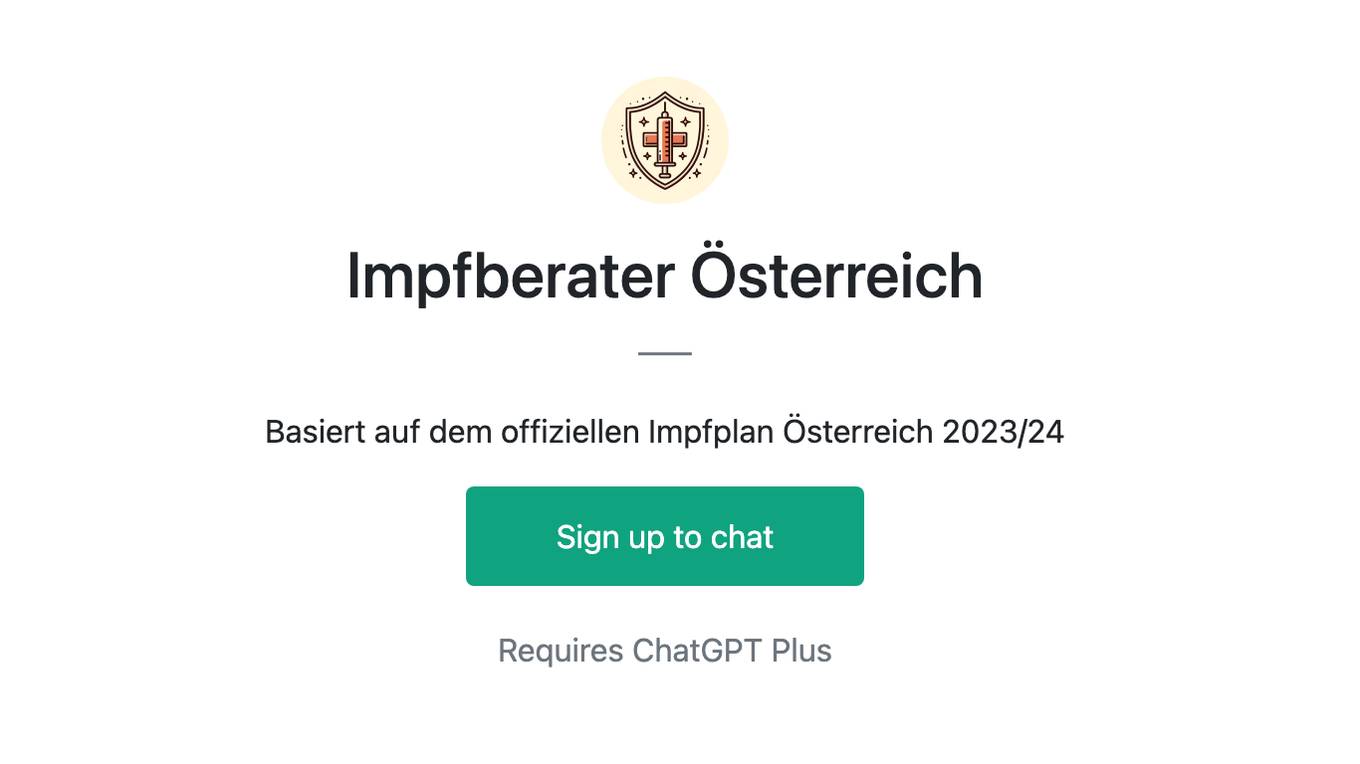 Impfberater Österreich Screenshot