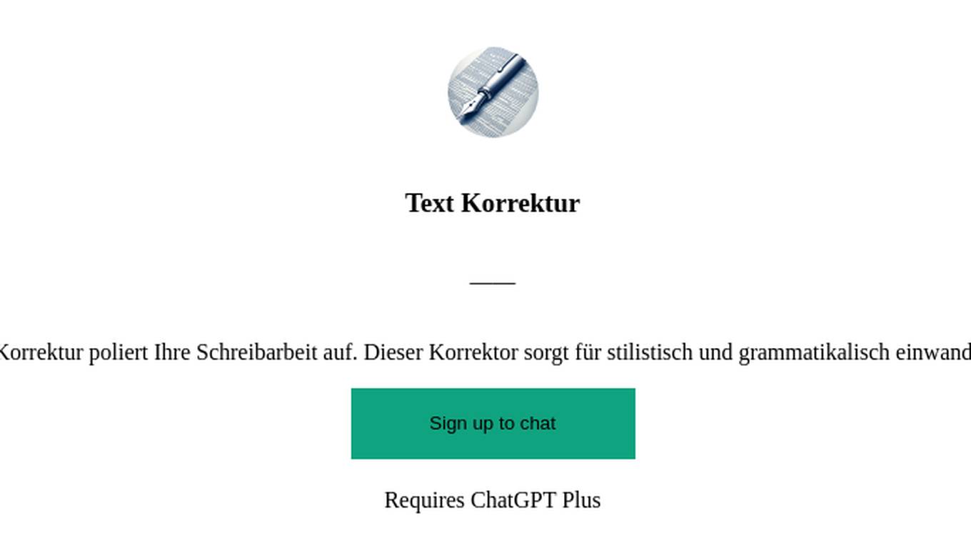 Text Korrektur Screenshot