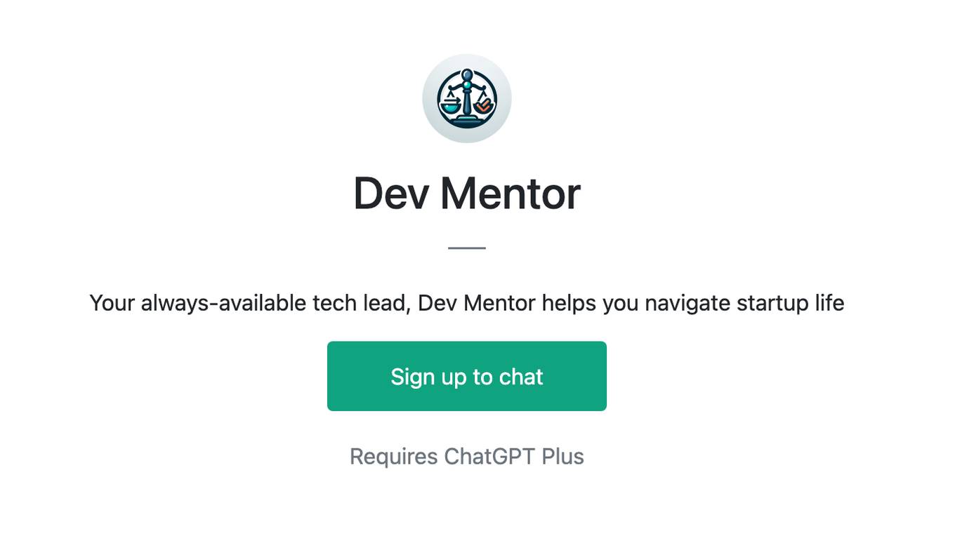 Dev Mentor Screenshot