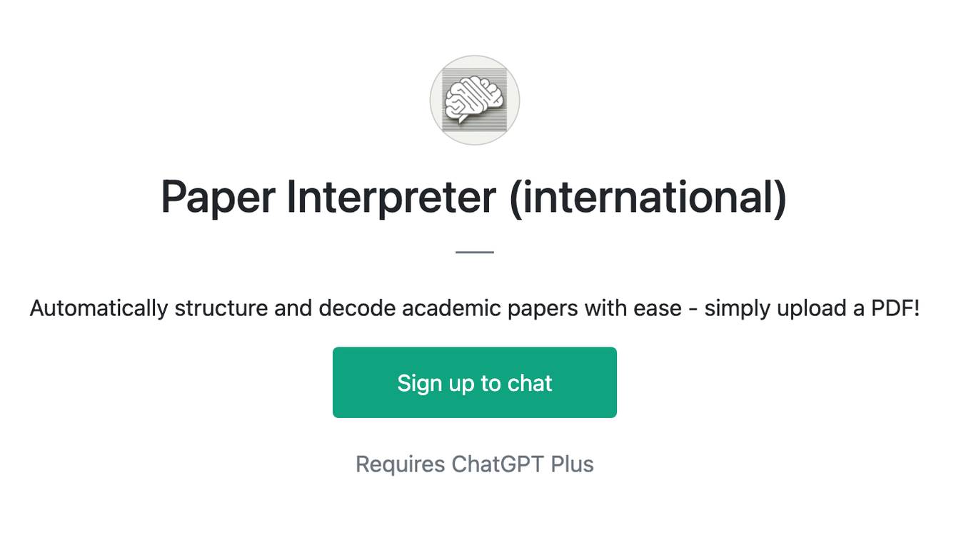 Paper Interpreter (international) Screenshot