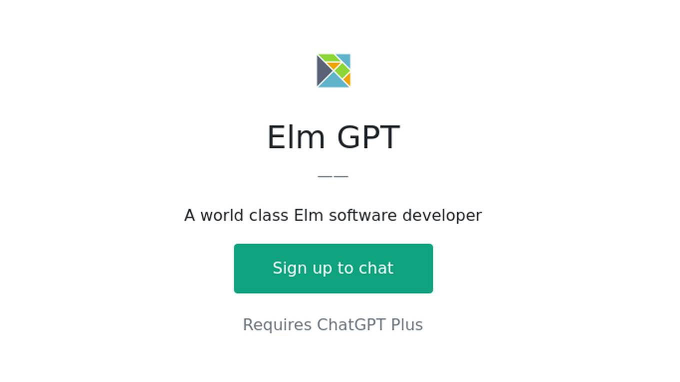 Elm GPT Screenshot