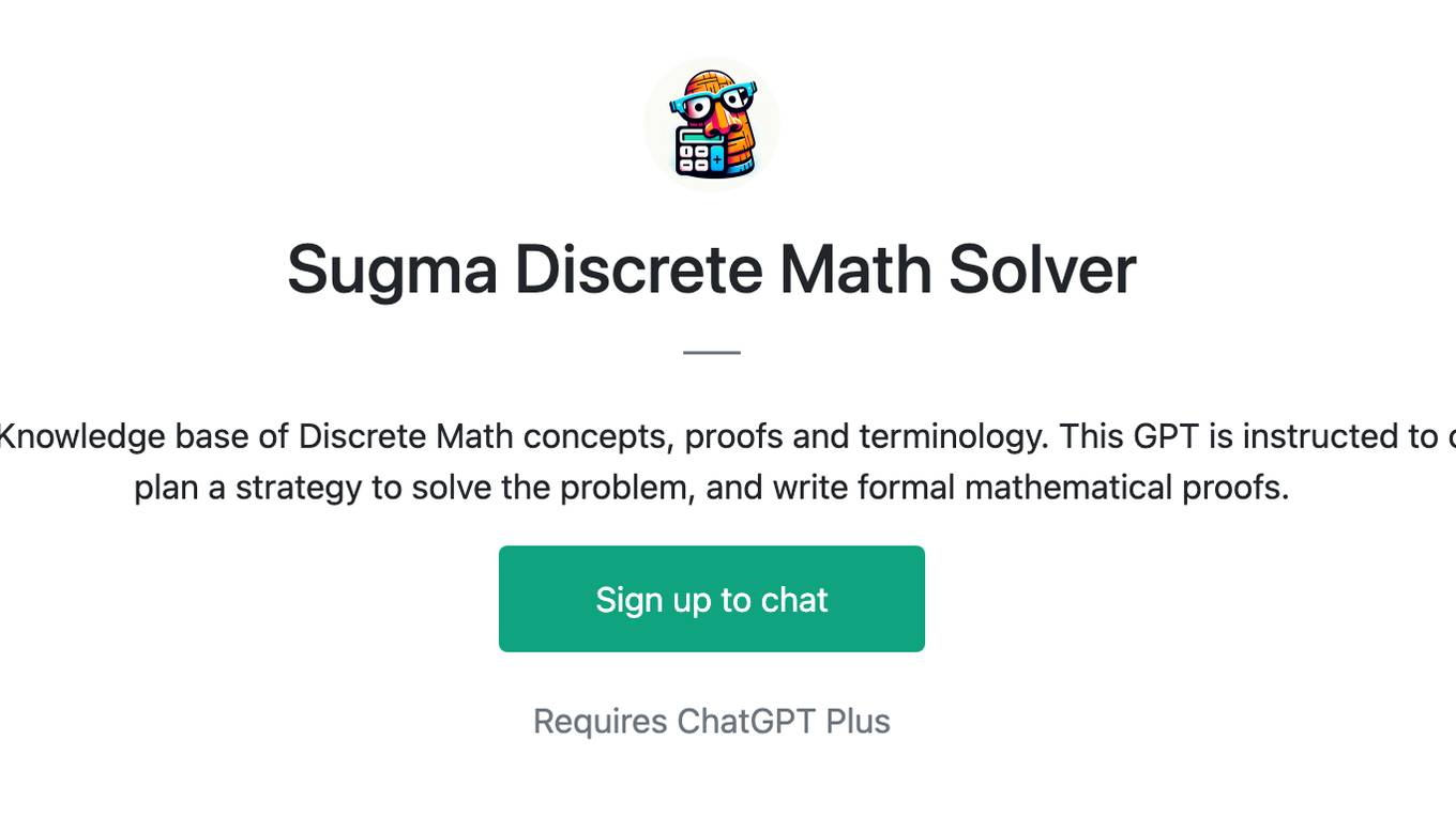 Sugma Discrete Math Solver Screenshot