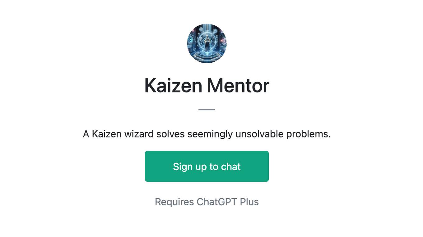 Kaizen Mentor Screenshot