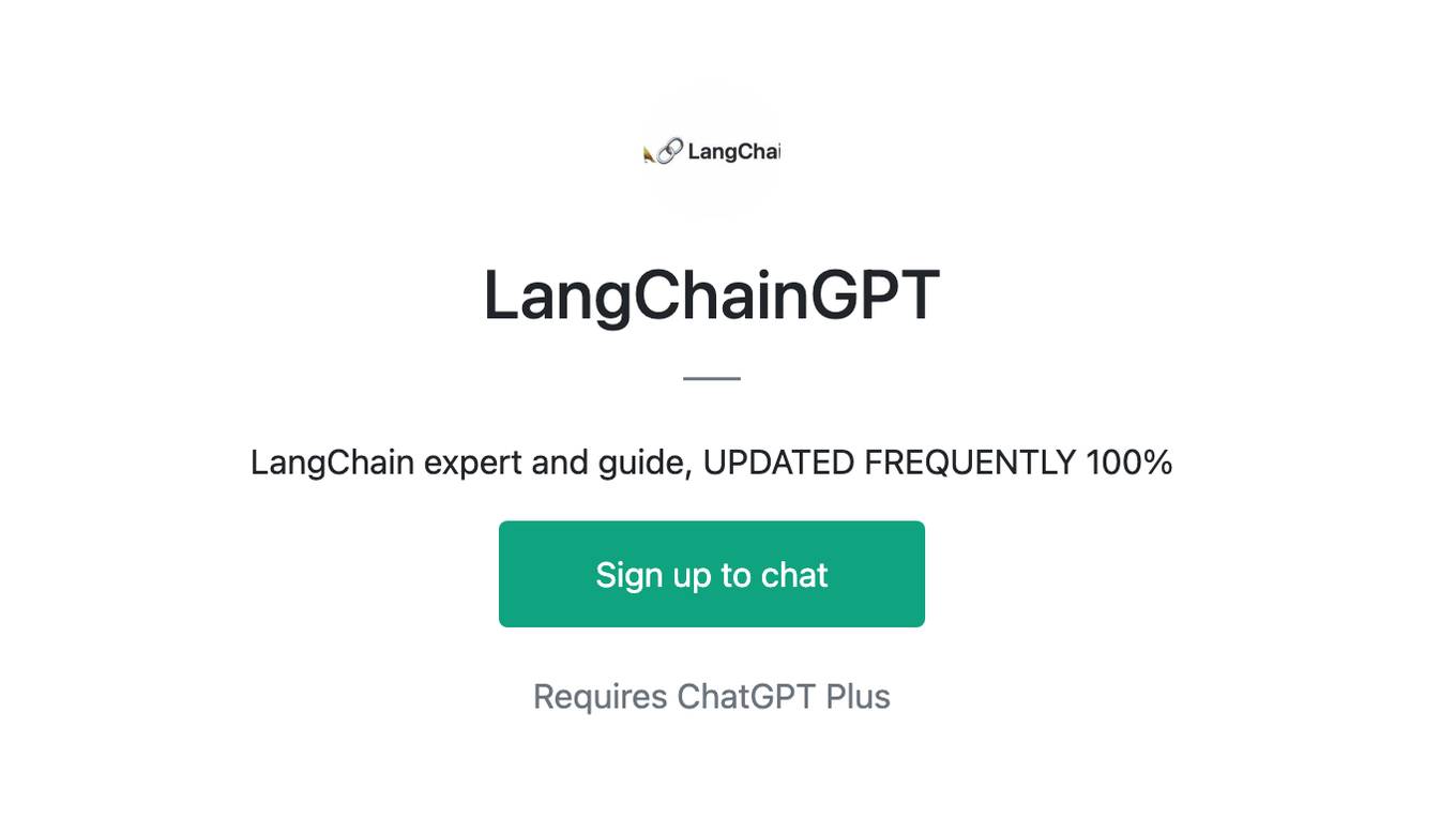 LangChainGPT Screenshot