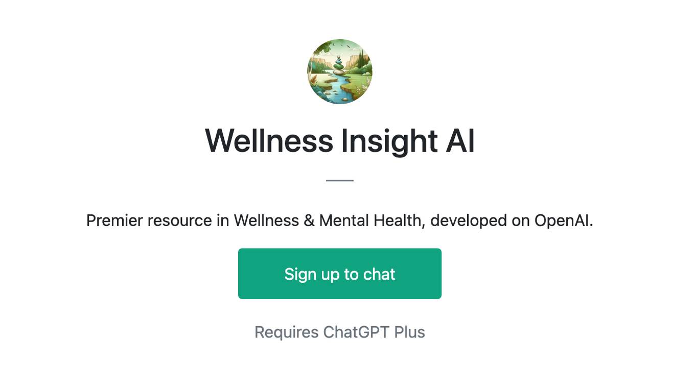 Wellness Insight AI Screenshot